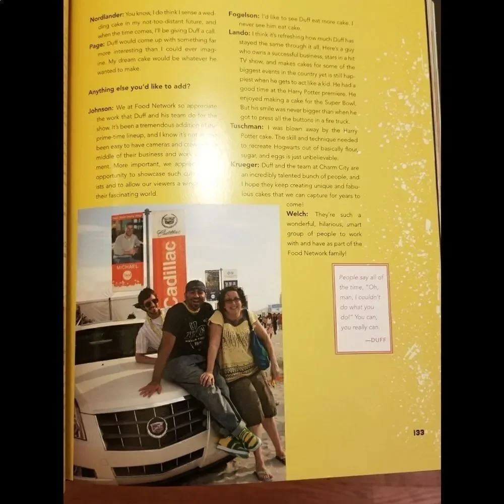 Autographed Ace of Cakes book Duff Goldman